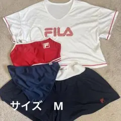 最終お値下げ‼︎ FILA 水着　　セパレート水着　 4点セット　赤　Mサイズ