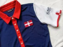 Kappa レディースゴルフポロシャツМ　　ネイビー　新品同様のサムネイル