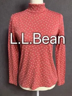 L.L.Bean エルエルビーン　花柄　長袖カットソー　ハイネック　美品のサムネイル