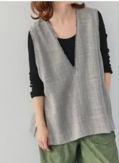 Spick & Span リネンツイードベスト