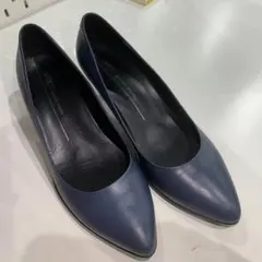 【K】ecco パンプス　ネイビー　214のサムネイル