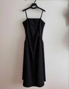 STYLEMIXER ブラック キャミワンピース ロング