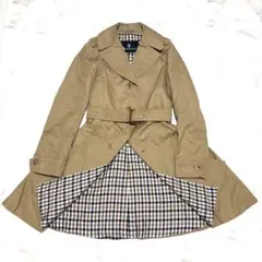 【美品】Aquascutum アクアスキュータム トレンチコート ベルト付