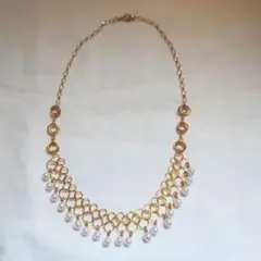 チェーンメイル ヨーロピアン☓ロゼッタのパールネックレス