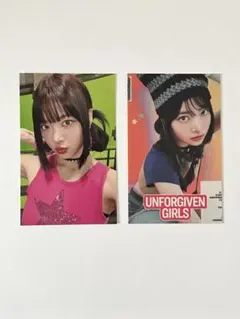 LE SSERAFIM UNFORGIVEN JP ステッカー トレカ　ウンチェ