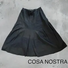 COSA NOSTRA コーザノストラ 黒 リネン 麻 スカートのサムネイル