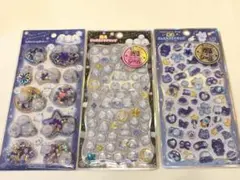 正規品　光るジュエルプチドロップ　スパンコールパーティー　シマエナガ　シール