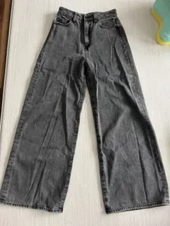 JEANASIS サスティナブルケミカルデニムワイドパンツ ブラック