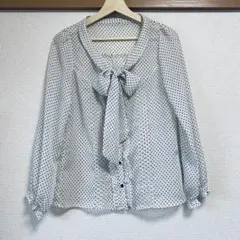 シアードットボウタイブラウス