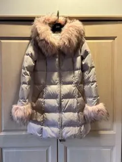 り*ち様 rady ファー付きピンクベージュロングダウンジャケット