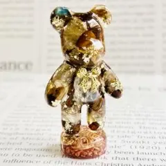 仕事運UP☆フクロウ様オルゴナイトのストラップ（願い叶えるオイル封入 