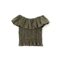 SLY BALLOON FRILL GATHER ビスチェ カーキ 緑のサムネイル
