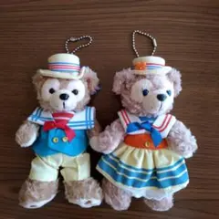 【レア】ダッフィー シェリーメイ ハローフロムケープコッド　ぬいぐるみバッジ