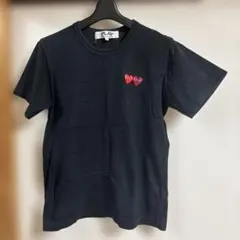 PLAY COMME des GARÇONS ダブルハートTシャツ Lのサムネイル