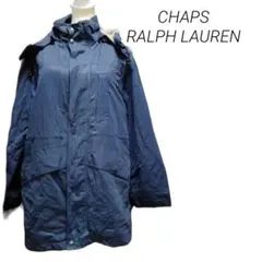 b'349 CHAPS RALPH LAUREN フードジャケット ネイビー L