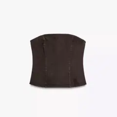 ZARA TRF デニム バンドゥトップスのサムネイル