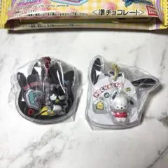 サンリオ パッケージチャーム チョコボーロ ポチャッコ　バッドばつ丸