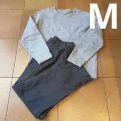 UNIQLOメンズ ルームウェア 上下セット グレー　Mサイズ