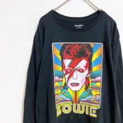 OLD NAVY【XL】ロンT アラジンセイン 稲妻 バンドTシャツ ブラックのサムネイル
