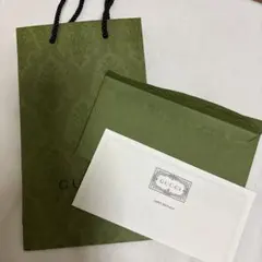 GUCCI 紙袋 ショップ袋 メッセージカード付き