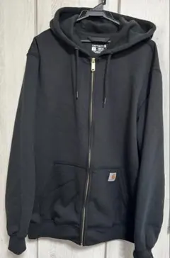 Carhartt ダークグレー フルジップパーカーのサムネイル