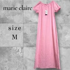 【新品】マリークレール ルームウェア ワンピース M ピンク パフスリーブのサムネイル