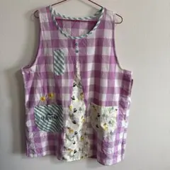 ディズニー　バンビ　エプロン　Lサイズ　保育士