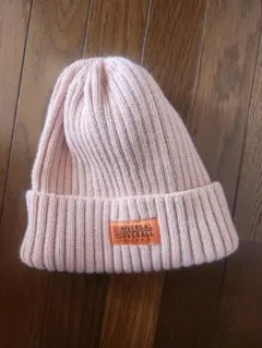 UNIVERSAL OVERALL ピンクニット帽 57〜59cm