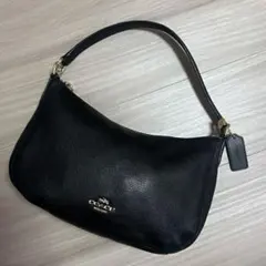 超美品✨COACH コーチ黒レザーショルダーバッグ