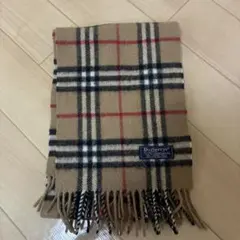 Burberry チェック柄 ショートマフラー 100%ラムウールのサムネイル