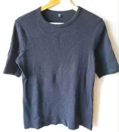 送料込み❢UNIQLO　テレコTシャツ　XL　ブラック