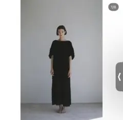 teloplan taki knit dress black 黒 ワンピース - メルカリ