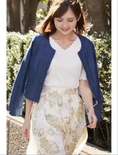 コットンテンセルデニムブルゾン PROPORTION BODY DRESSING