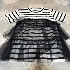 Avail アベイル ボーダー チュール Tシャツ Lサイズのサムネイル