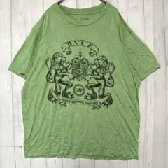 ルーカ クルーネック Ｔシャツ プリント XL 緑 ビッグサイズ カジュアルのサムネイル