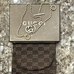 GUCCI ボールチェーン ネックレス インターロッキング SV925 シルバー