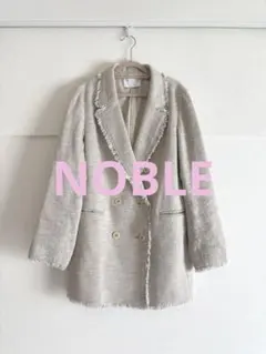 NOBLEスラブツイードダブルテーラードジャケット
