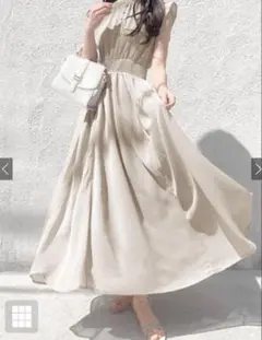 GRL 楊柳シフォンフリルフレアワンピース[k9123c]