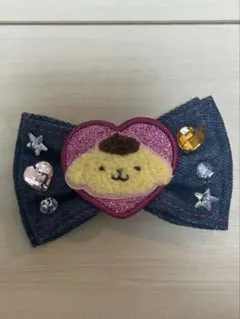 サンリオ シークレットヘアクリップ デニム ポムポムプリン