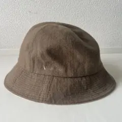 【美品】アクアスキュータム　リバーシブルハット　ブラウン×ベージュ　ロゴ刺繍