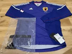 日本代表 02W杯 オーセンティック 長袖 M 青 アディダス 日本製☆正規