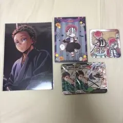鬼滅の刃　入場者特典、アートコースター、ポストカード　狛治、猗窩座、炭治郎、無惨