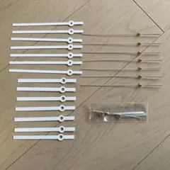 PATIKIL 交換用時計針キット 7セット　＋アートロコ　Q-11型 棒型・白