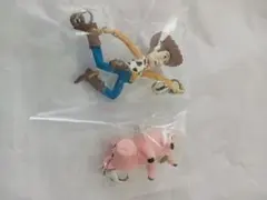 トイストーリー ゆらゆらつながるマスコット ウッディ ハム