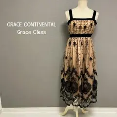 【未使用に近い】グレースコンチネンタル♡刺繍チュールワンピース ドレス
