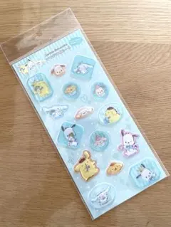 新品未開封！サンリオ シール すりガラス風シール シナモロール　ポムポムプリン