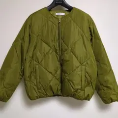BACK NUMBERノーカラーダウンジャケット　FサイズですかMサイズの方に…