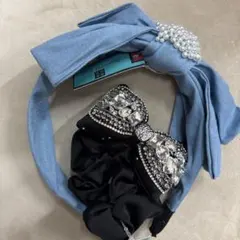 キラキラカチューシャ、シュシュ ヘアアクセサリーセットお値下げ可能✨