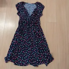 EGERIE ハート柄 半袖ひざ丈ワンピース　2月末まで