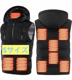 電熱ベスト 加熱ベスト ヒートジャケット カーボンヒーター USB充電 男女兼用